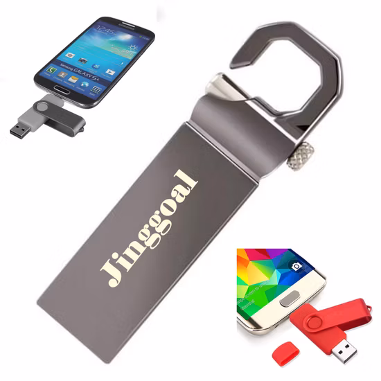 OTG 데이터 저장 썸스틱 점프 디스크 키 메모리 스틱 USB 플래시 드라이브